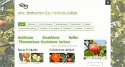 Desktop Screenshot of baumschule-ceban.com