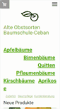Mobile Screenshot of baumschule-ceban.com